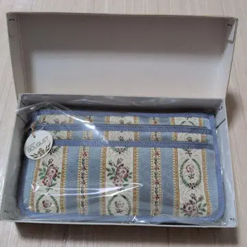 타카야 꽃무늬 스트라이프 파우치