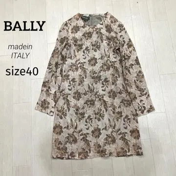 이탈리아제 BALLY 발리 플라워 긴팔 원피스 40