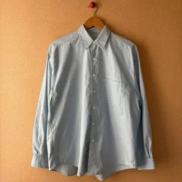 AURALEE WASHED FINX TWILL BIG SHIRTS
