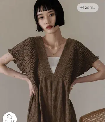 LOWRYS FORM 요류 셔링 살로펫 M 사이즈