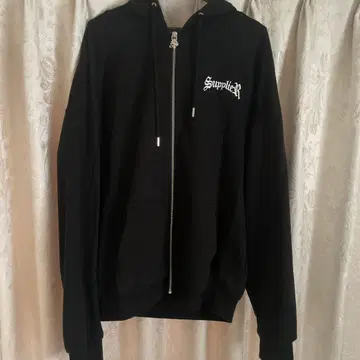 Supplier 블랙 후드 후드티 L 사이즈