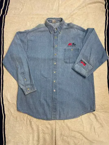 90s 기업계 AK Steel 데님 셔츠 긴팔