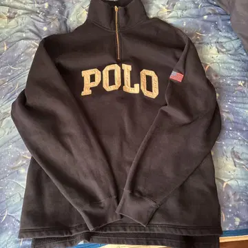 Polo 네이비 집업 플리스 자켓