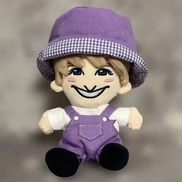 15cm  T셔츠 & 살로펫 & 버킷햇 SET 보라색