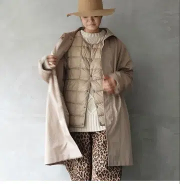 ichi x TAION 이너 다운 베스트 포함 오버코트