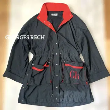 GEORGES RECH 블랙 레드 나일론 아우터