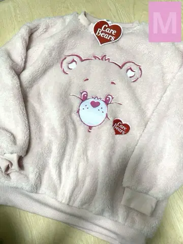 새상품 캐릭터 큐어베어 포근포근 플리스 트레이너 M