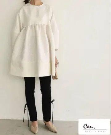cen 리본 분또 레깅스 팬츠 38 cen.Black