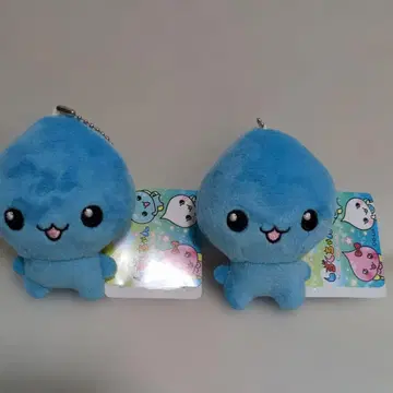 물방울짱 마스코트 키체인 2개 세트