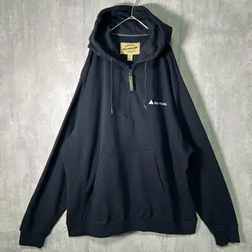 레어 wear guard 후드티 하프 지퍼 자수 기업 로고 블랙 XL