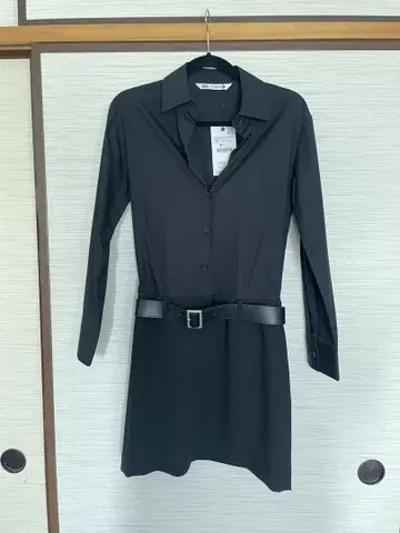 ZARA 블랙 셔츠 원피스 XS