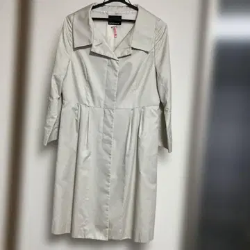 라이트 그레이 롱 코트 A라인
