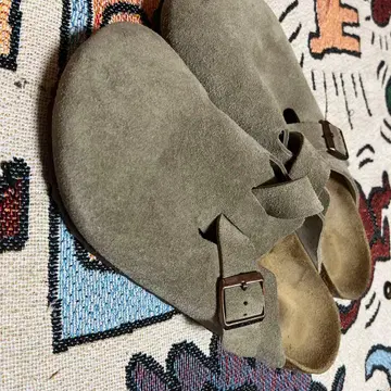 Birkenstock 그레이 백 스트랩 샌들 43
