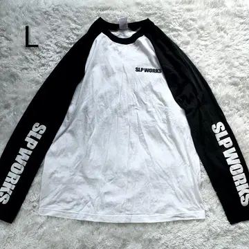 SLP WORKS 래글런 롱T L 블랙