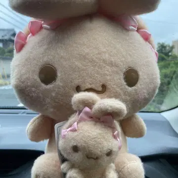 시나모롤 밀키 보아 귀 묶음 BIG 봉제 인형 마스코트 모카 세트