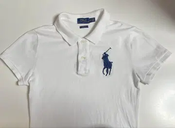 POLO 랄프 로렌 (화이트) 피케 셔츠 빅 포니