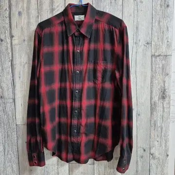 럭스 맥레거 옴브레 체크 셔츠