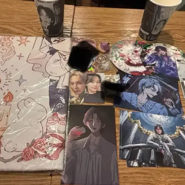 세븐틴 정한 생일카페 300원