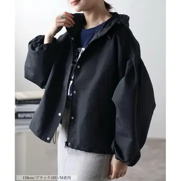 anlulu 앙루루 벌룬 슬리브 마운틴 후드티 M 블랙