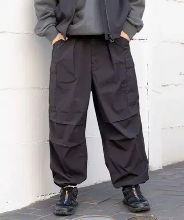 FREAK'S STORE 코듀라 나일론 카고 팬츠 블랙
