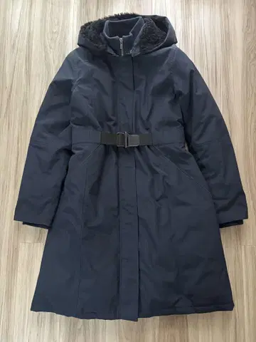 띠어리 다운 코트 S 네이비