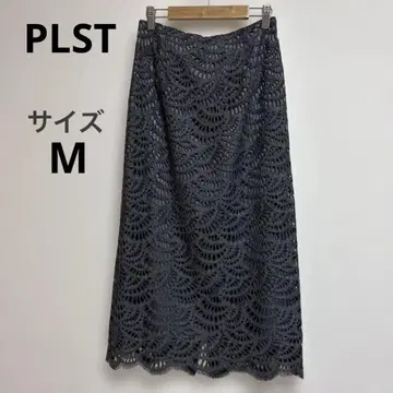 플라스테 레이스 타이트 스커트 그레이 M 페미닌