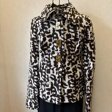 리틀 뉴욕 애니멀 프린트 테일러드 자켓