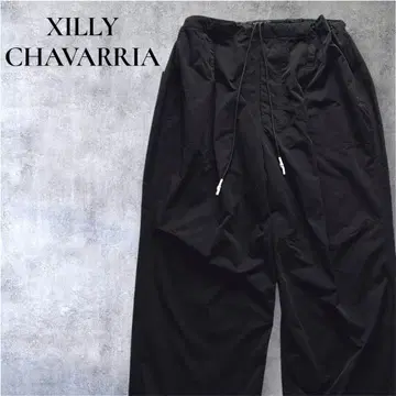 WIILY CHAVARRIA 와이드 팬츠 드로우 코드 와이드 실루엣