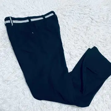 골프 슬림핏 블랙 팬츠 화이트 스트라이프 82