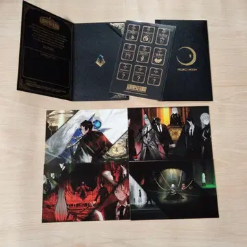 라이브러리 오브 루이나 초대장 + 스티커 + 엽서 4장 새상품,