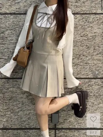 마제스틱 레곤 도킹 슬리브리스 미니 원피스 베이지