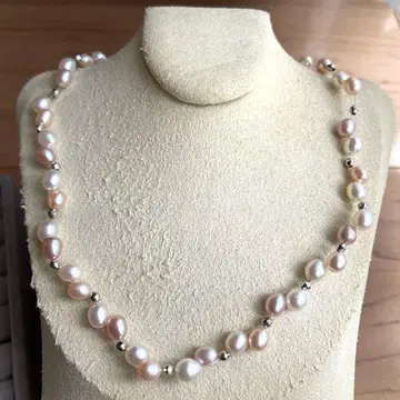 진주 스털링 실버 목걸이