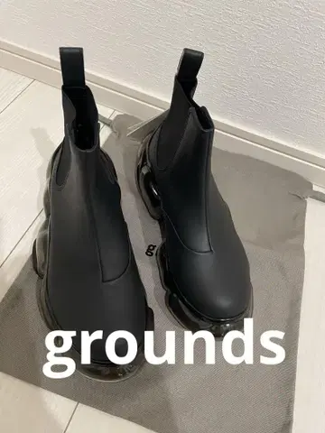 grounds 새상품 부츠 블랙