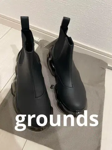 grounds 새상품 부츠 블랙