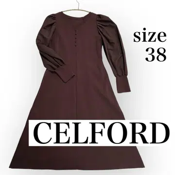 CELFORD 셀포드 STORY 가을 컬러 니트 원피스 브라운 M