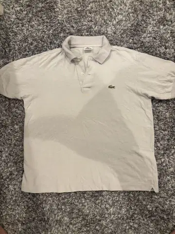 Lacoste 라이트 그레이 피케 셔츠 레어 컬러