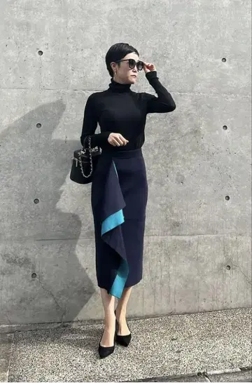 JENNE 스커트 네이비