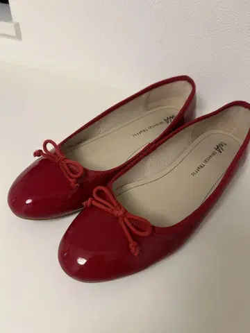 빨간색 발레 슈즈 리본 포함 26cm