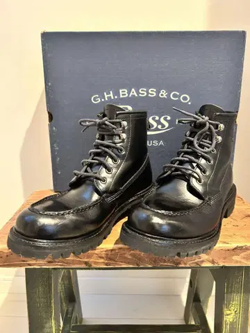 새상품급 G.H. BASS & CO. 블랙 워크 부츠 42