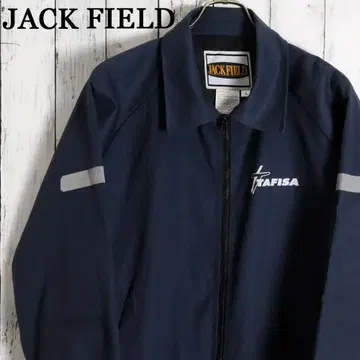 잭 필드 US 기업 로고 지퍼 워크 자켓