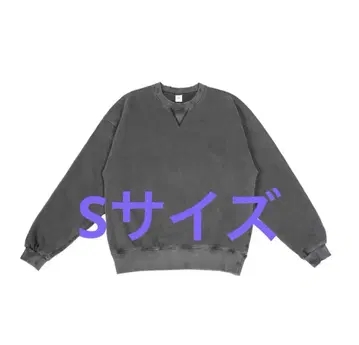 ovy Pigment Damage Processing Crew Neck