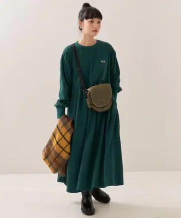 FREAK'S STORE 타운크라프트 theFOX 플리스 절개 원피스