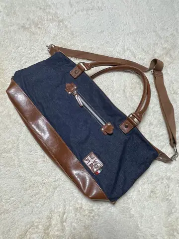 데님 토트백 유니언 잭