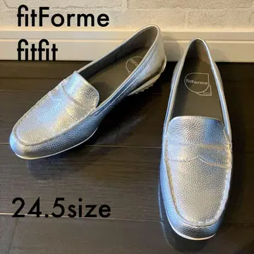 [ 미사용급 ] fitFormefitfit 로퍼 스니커즈 실버 24.5