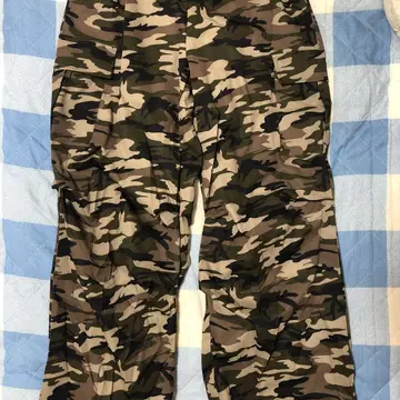 카모플라쥬 카고 팬츠 허리밴딩