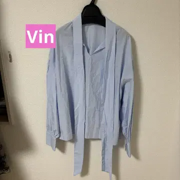 Vin 셔츠 상의 R582732 미사용품 사이즈 F호 정가 16500엔