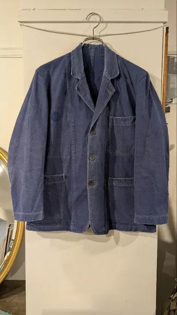 40~50년대 프랑스군 인디고 코튼 자켓