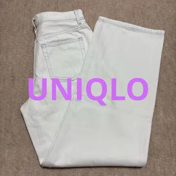 UNIQLO 와이드 스트레이트 데님 팬츠