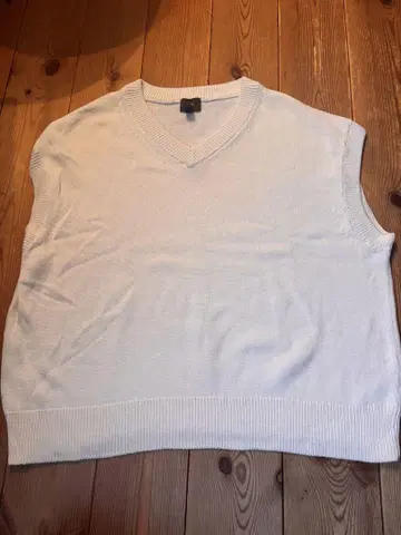 H&M 릴랙스 핏 화이트 베스트 EUR XL