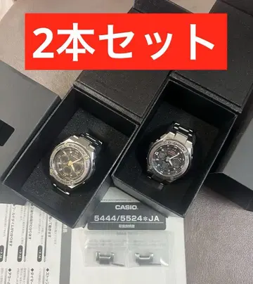 [ 2개 세트 ] G-SHOCK GST-W310D 골드와 실버